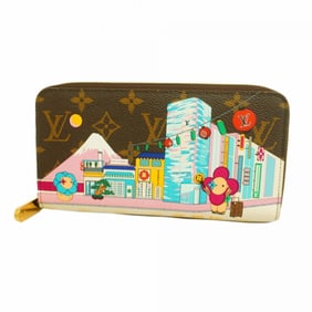 Louis Vuitton Long Wallet Monogram Vivienne Zippy M81630 Brown Men's Women's