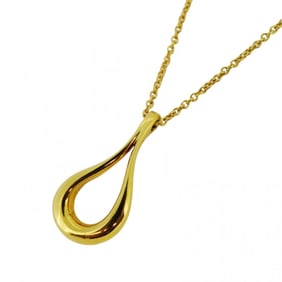 Tiffany Necklace Teardrop K18YG Yellow Gold Ladies