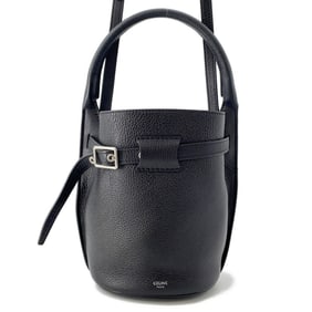 Celine Big Bag Bucket Nano Leather 187243 Black 2-Way
