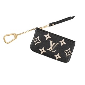 Louis Vuitton Two-Tone Monogram Empreinte Pochette Cles Card and Key Case M80885 Black