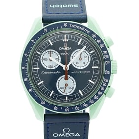 Swatch x Omega Mission on Earth S033G100 Navy Dial Men's Watch