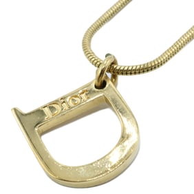 Christian Dior DIOR D motif necklace gold women's