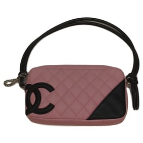 CHANEL No. 9 A25175 Pink Cambon Semi-Shoulder Shoulder Pouch Handbag for Women