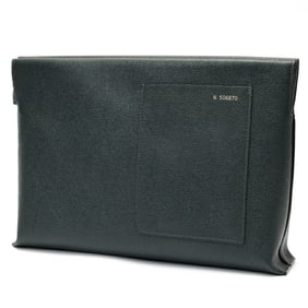 Valextra Envelope Clutch Bag SGNL0047028LRLDH99VX Soft Calfskin Dark Green S-159279