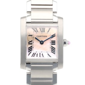 Cartier Tank Française SM Watch, Stainless Steel, W51028Q3(2384), Quartz Movement, Refinished,