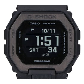 CASIO G-SHOCK GBX-100NS-1JF G-LIDE Quartz Watch, Black, Men's