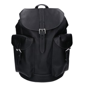 COACH Warner Leather Backpack (CW210) in Black (Men's)