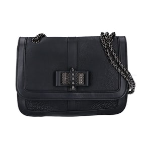 Christian Louboutin 1145005 SWEET CHARITY SMALL Chain Shoulder Bag in Black