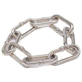 BOTTEGA VENETA Ag925 8-link chain bracelet, medium size, silver, for men