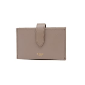 Celine Accordion Card Holder, Business Case, Grey Leather