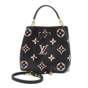 Louis Vuitton Monogram Empreinte NeoNoe MM Handbag/Shoulder Bag, Black, M45497