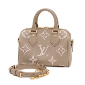 Louis Vuitton Monogram Empreinte Speedy Bandouliere 20 Handbag/Shoulder Bag, Beige, M46575