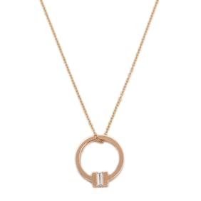 Tiffany T-Square Necklace in 18K Gold and Diamonds