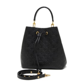 Louis Vuitton Monogram Empreinte NeoNoe MM Handbag/Shoulder Bag, Black, M45256