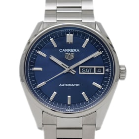 TAG Heuer Carrera Day-Date 41mm Blue Dial Stainless Steel Automatic Watch WDA2112.BA0043