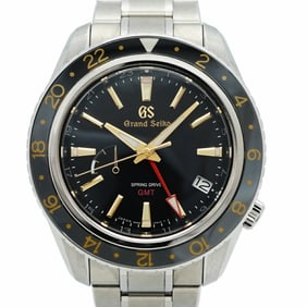 Seiko Grand 9R66-0AF0 SBGE215 Black Dial Men's Watch