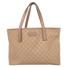 Gucci GG Supreme Tote Bag 211137 Pink Beige Champagne Women's P1568677