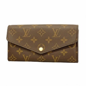 Louis Vuitton Monogram Portefeuille Sarah Long Wallet M60531 Brown Women's