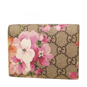 Gucci GG Blooms Wallet 453176 Beige Multicolor Women's