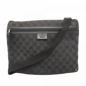 Gucci GG Canvas Shoulder Bag 90476 Black Women's
