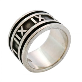 Tiffany Atlas Wide Ring, Silver 925, Size 12, Women's