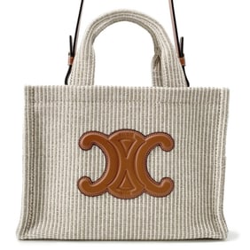 Celine Small Cabas Thais Canvas Handbag 199162 CELINE 2-way