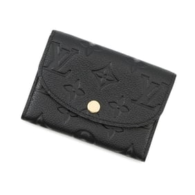Louis Vuitton Wallet/Coin Case Monogram Empreinte Porte Monnaie Rosalie M81455 LOUIS VUITTON Black