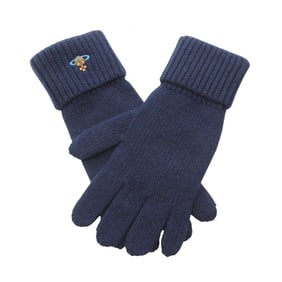 Vivienne Westwood SPORTY Wool Gloves, Women's, Navy, S8202002RK004B004
