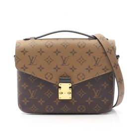 Louis Vuitton Metis MM Pochette Handbag, Coated Canvas and Leather, Monogram Reverse, Women's, Brown