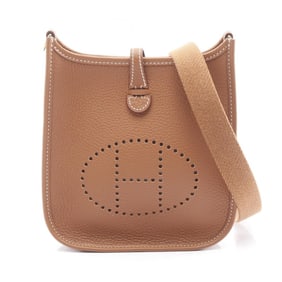 Hermes Hermès Evelyn TPM Amazon Shoulder Bag in Taurillon Clemence Leather, Brown, for Women