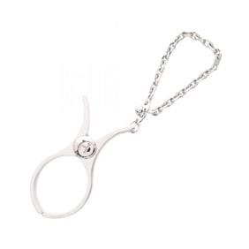 Hermes Hermès Fillou Glove Holder, Metal, Silver, for Women