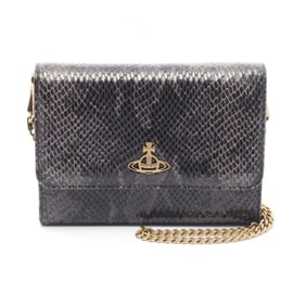 Vivienne Westwood Snake Shoulder Bag, Women's, Black and Gray, S5801000BWL007Y003