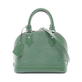 Louis Vuitton Alma BB Handbag, Epi Leather, Green, Women's, M12373