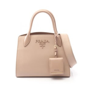 Prada SAFFIANO CUIR C Monochrome Handbag in Saffiano Leather, Women's, Pink, 1BA156