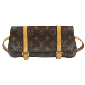 Louis Vuitton Pochette Marel Monogram Waist Bag, M51159, Brown, Women's,