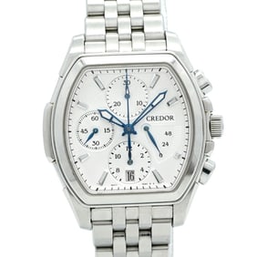 Seiko Credor 6S77-00A0 GCBK993 Silver Dial Men's Watch