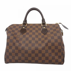 Louis Vuitton Damier Speedy 30 Handbag N41531 Ebene Women's