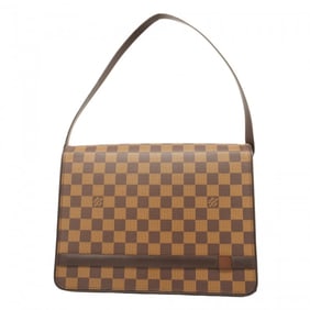 Louis Vuitton Damier Tribeca Carre Shoulder Bag N51161 Ebene Women's