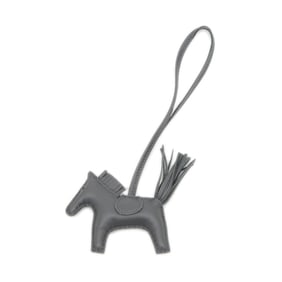 Hermes Hermès Rodeo PM Bag Charm, Ardoise Agnès Milo, Double Stamp