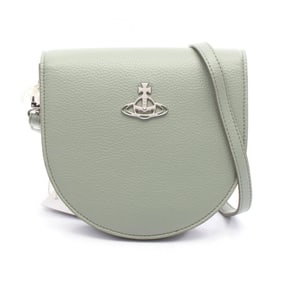 Vivienne Westwood Saddle Crossbody Shoulder Bag, Leather, Women's, Green, S5801000AWS000D