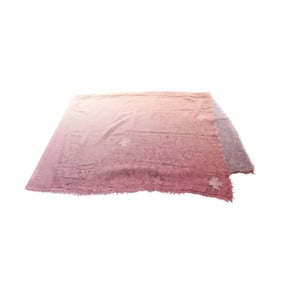 Chanel Coco Mark Clover Cashmere Scarf/Shawl for Women in Brown, Purple, and Multicolor