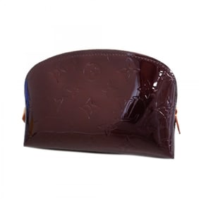 Louis Vuitton Vernis Pochette Tick M91495 Amaranth Women's Pouch