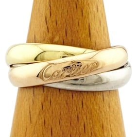 Cartier Trinity Ring, Size 12, 18k Gold, Women's, CARTIER