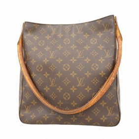Louis Vuitton Monogram Looping GM Shoulder Bag M51145 Brown Women's