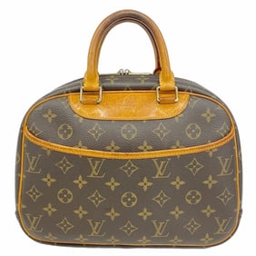 Louis Vuitton Monogram Trouville Handbag M42228 Brown Women's P1514302