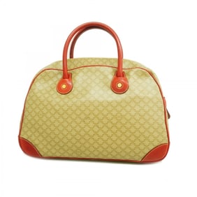Celine handbag Macadam beige red women's