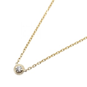 Cartier Amour XS Necklace in 18K Yellow Gold with Diamonds, Women's, and Clear
