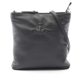 Vivienne Westwood SQUIRE SQUARE CROSS BODY Shoulder Bag, Leather, Women's, Black, S4803000PUL001S001