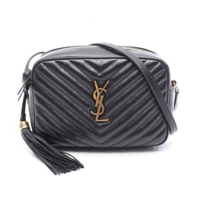 Yves Saint Laurent Saint Laurent Paris LOU Monogram Camera Bag/Shoulder Bag, Leather, Women's, Black