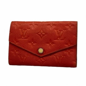 Louis Vuitton Monogram Empreinte Portefeuille Curieuse Compact Tri-fold Wallet M60542 Oriane Women's